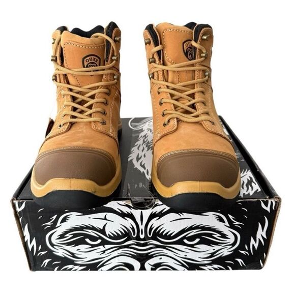 OUXX Men\'s 10 Wide Steel Toe Work Boots Tan Leather ASTM F2413-18 NEW main image 12